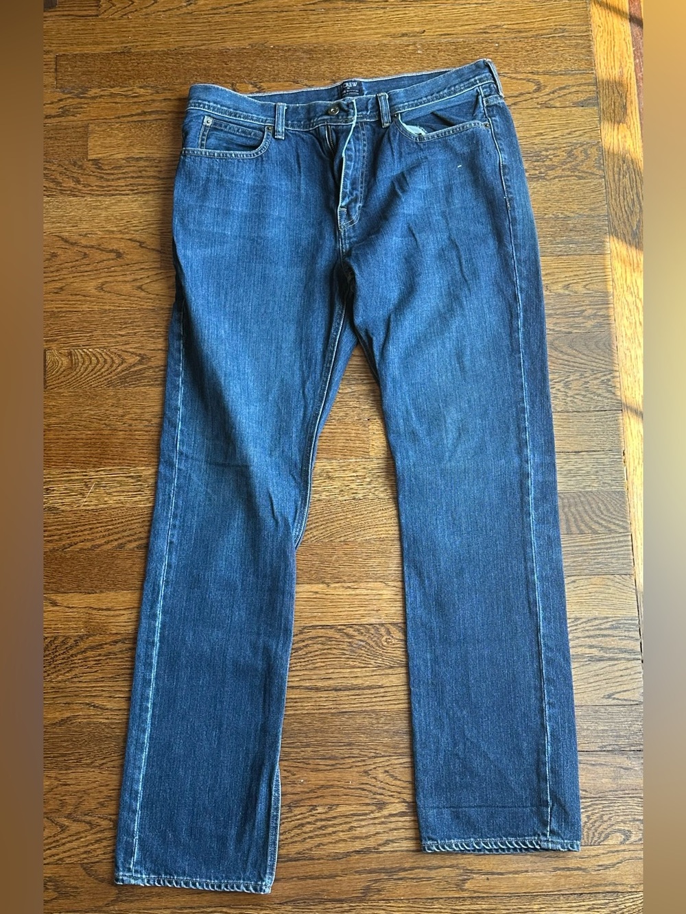 J. Crew Men's Sutton Dark Blue Denim Jeans (36/32)